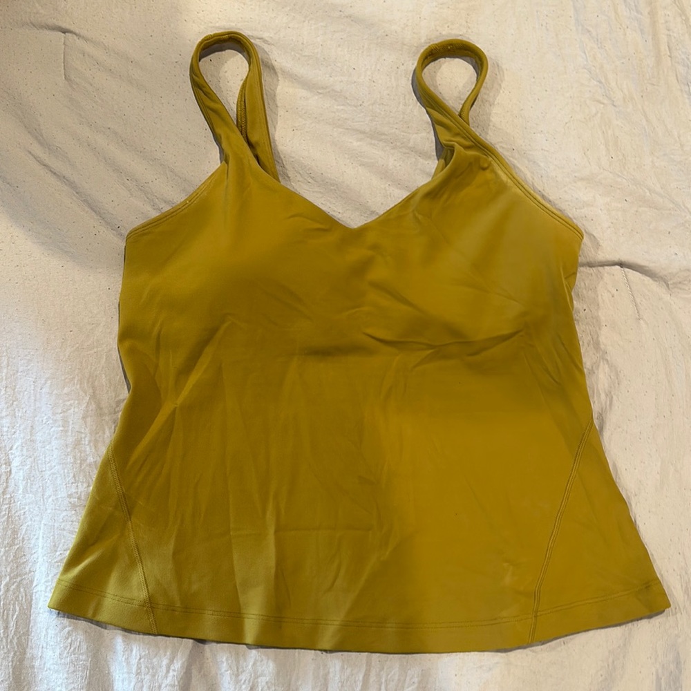 LuluLemon Align Tank Auric Gold Sz 10